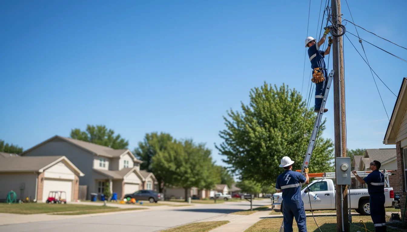 Residential electrician providing installation services in Daingerfield, TX